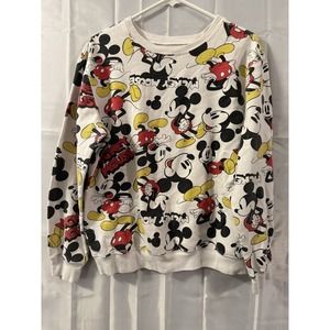 Vintage Disney Mickey Mouse Crew‎ Cartoon Neck Sweatshirt Disney 90s XL